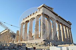 Parthenon in athens acropolis