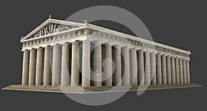 The Parthenon 3D render photo