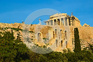 Parthenon herodeion athens greece