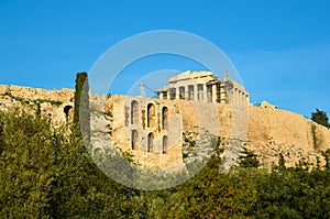 Parthenon herodeion athens greece