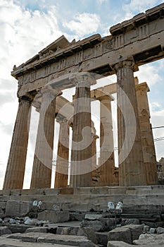 Parthenon lateral wall of Cella photo