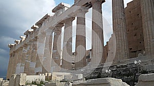 Parthenon temple on Acropolis in Athens Greece