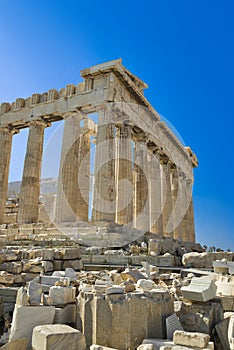 Parthenon temple in Acropolis at Athens, Greece