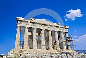 Parthenon temple in Acropolis at Athens, Greece