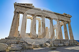 Parthenon temple in Acropolis at Athens, Greece