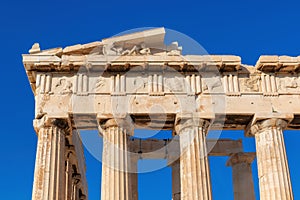 Parthenon temple in Acropolis, Athens, Greece.