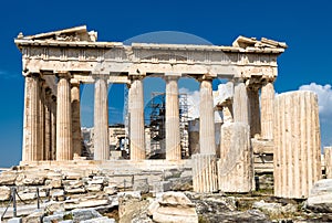 Parthenon temple on Acropolis, Athens, Greece