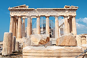 Parthenon temple on Acropolis, Athens, Greece