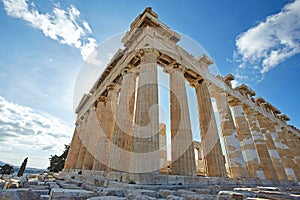 Parthenonas in Akropolis, Athens,Greece photo