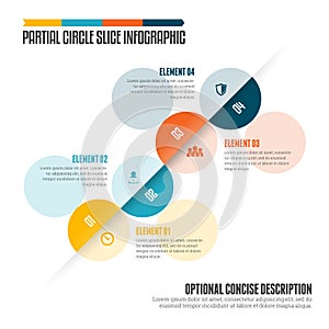 Partial Circle Slice Infographic