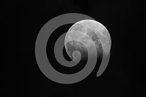 Partial full moon eclipse from 28 october 2023