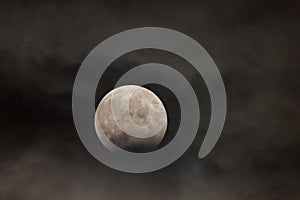 Partial full moon eclipse from 28 october 2023
