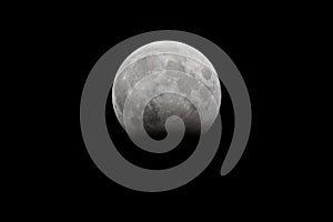 Partial full moon eclipse from 28 october 2023