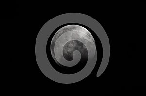 Partial full moon eclipse from 28 october 2023