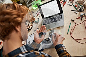 Partial IT technician or engineer choose microchip