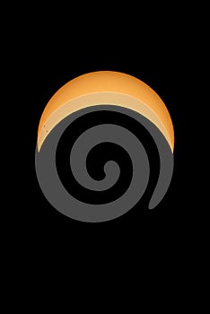 Partial phase of the 2017 Solar Eclipse