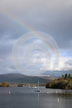 Partial rainbow, Windemere, English Lake District