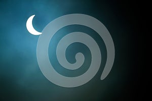 Partial Solar Eclipse 20.03.2015 on a Cloudy Day. Scientific background, astronomical phenomenon