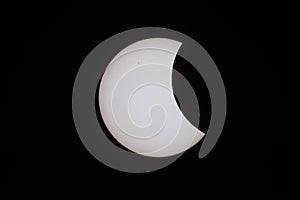 Partial solar eclipse on March 20, 2015 in Moscow