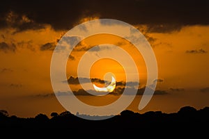 Partial Solar Eclipse of 2023 Seen From Brazil