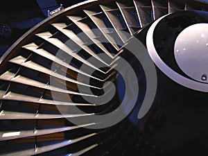 Partial View of Jet Engine