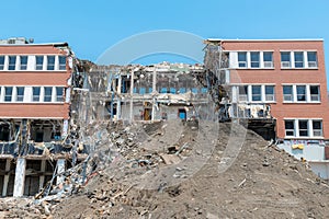 Partially Demolished Building