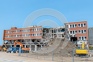 Partially Demolished Building