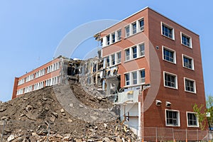 Partially Demolished Building