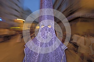 Participant of the Semana Santa procession photo