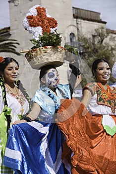 Participant during dia de Muertos