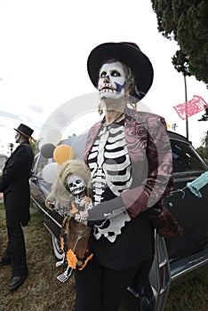 Participant during dia de Muertos