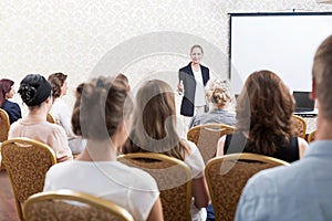 Participants of business seminar