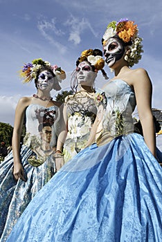 Participants during dia de Muertos