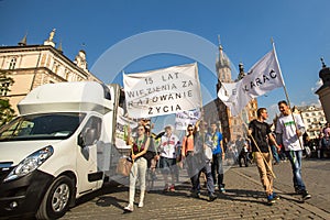 Participants of the March For Cannabis Liberation.