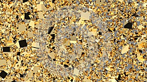 Particle drapery luxury gold background