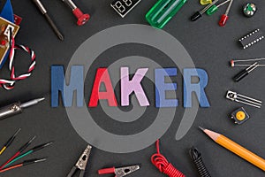 Particle maker kit, electronics project maker kit.