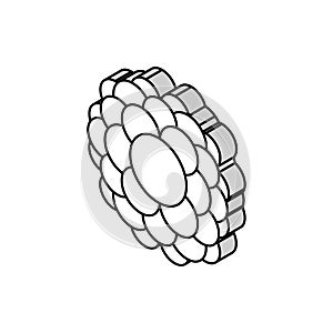 particle molecular structure isometric icon vector illustration