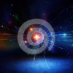 Particle Physics Generative AI Illustration