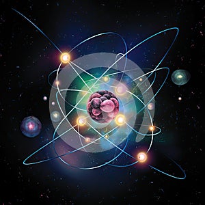 Particle Physics Generative AI Illustration