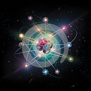 Particle Physics Generative AI Illustration