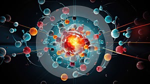 particles atom graphic