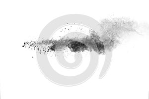 Particles of charcoal photo