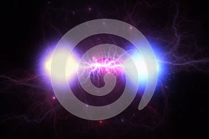 Particles, quantum entanglement (quantum correlation), quantum mechanics photo