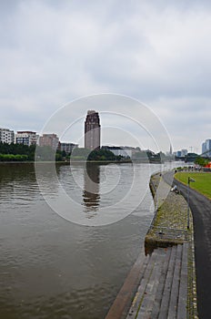 A particular of the city of Frankfurt, Germany