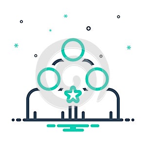 Mix icon for Particular, special and precise