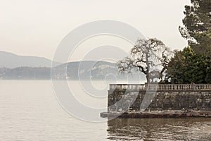 A particular view of Lago Maggiore, Italy