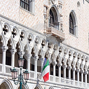 Particular View of San Marco Square, Palazzo Ducale (Venice Ital