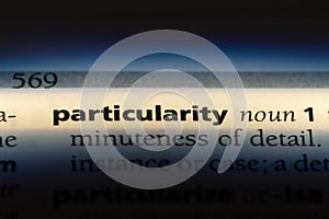 particularity