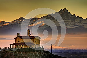 The Partisan Memorial and the Monviso, the `stone king`