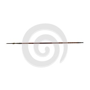 Partisan Pole Weapon on white. 3D illustration